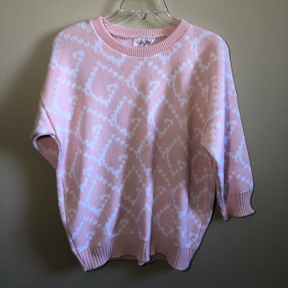 Crew Neck 3/4 Sleeve Knit Sweater Top Designs